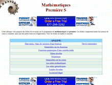 Tablet Screenshot of maths-premiere.bacdefrancais.net